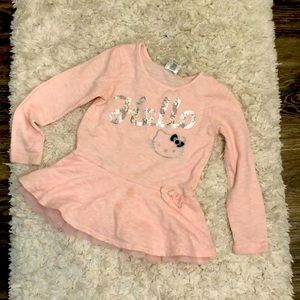 Beautiful hello kitty long sleeves blouse for girls